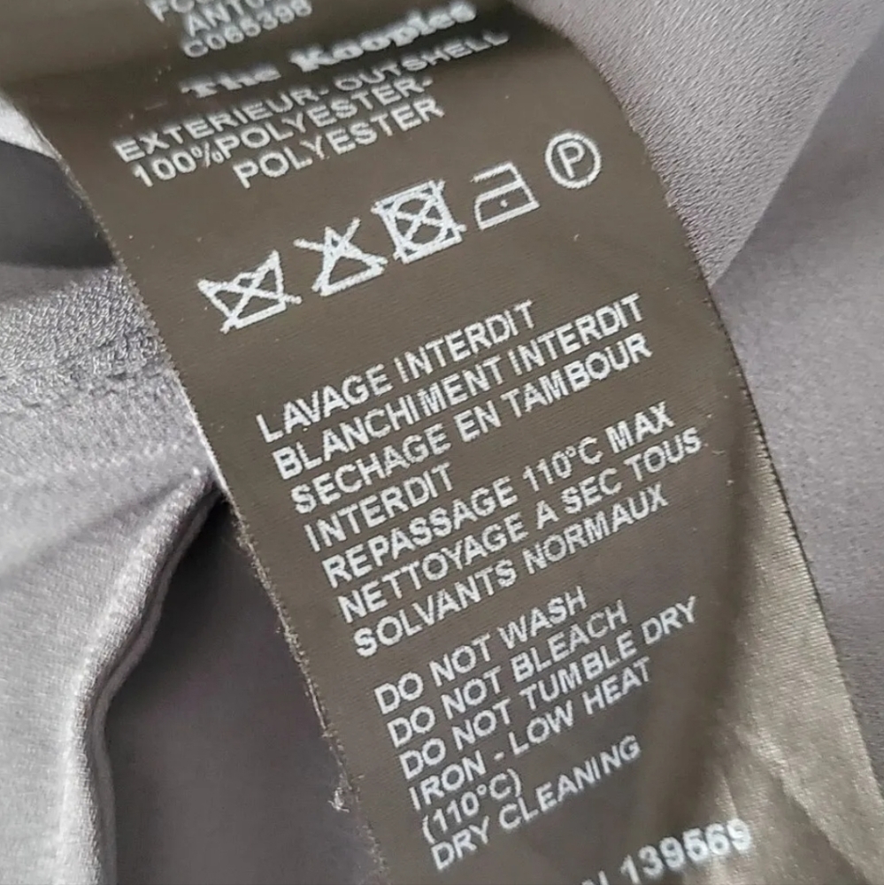 The Kooples Grey Shirt Blouse Top Diagonal Zip Front detail 1 10 uk - Picture 5 of 6